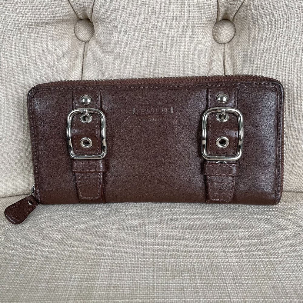Large Leather Coach Wallet